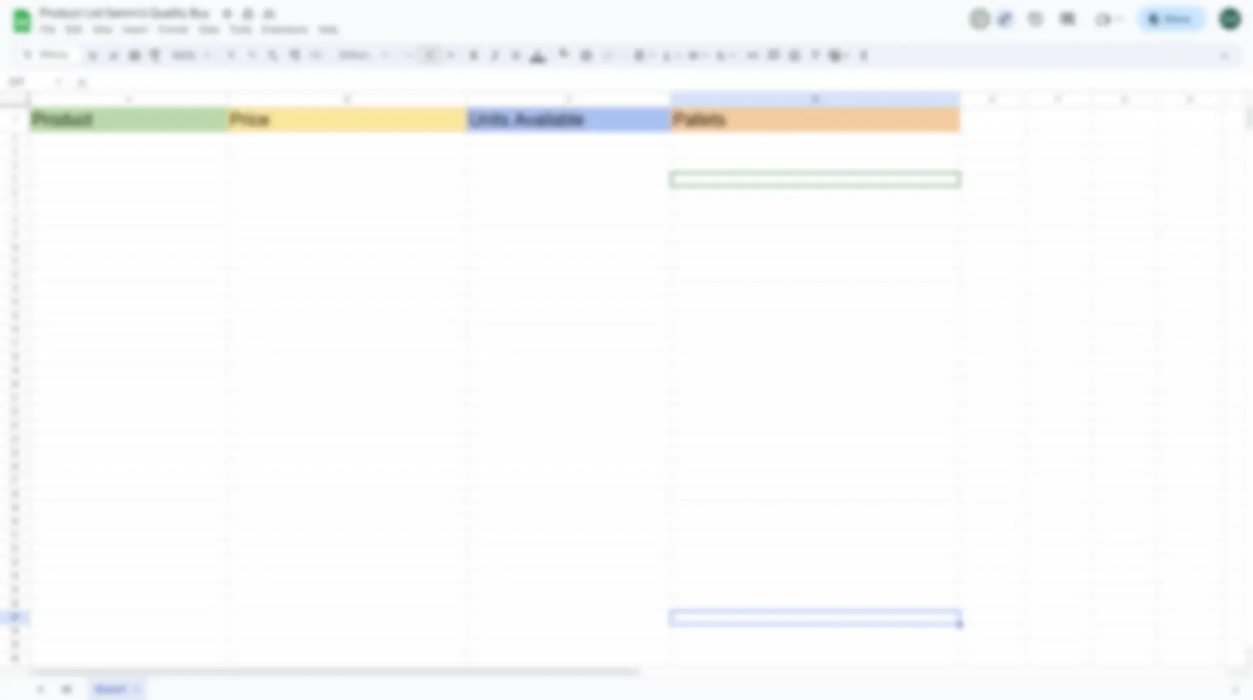 Product catalog preview